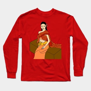 Thai Traditional Dress - Thai Beauty ! Long Sleeve T-Shirt